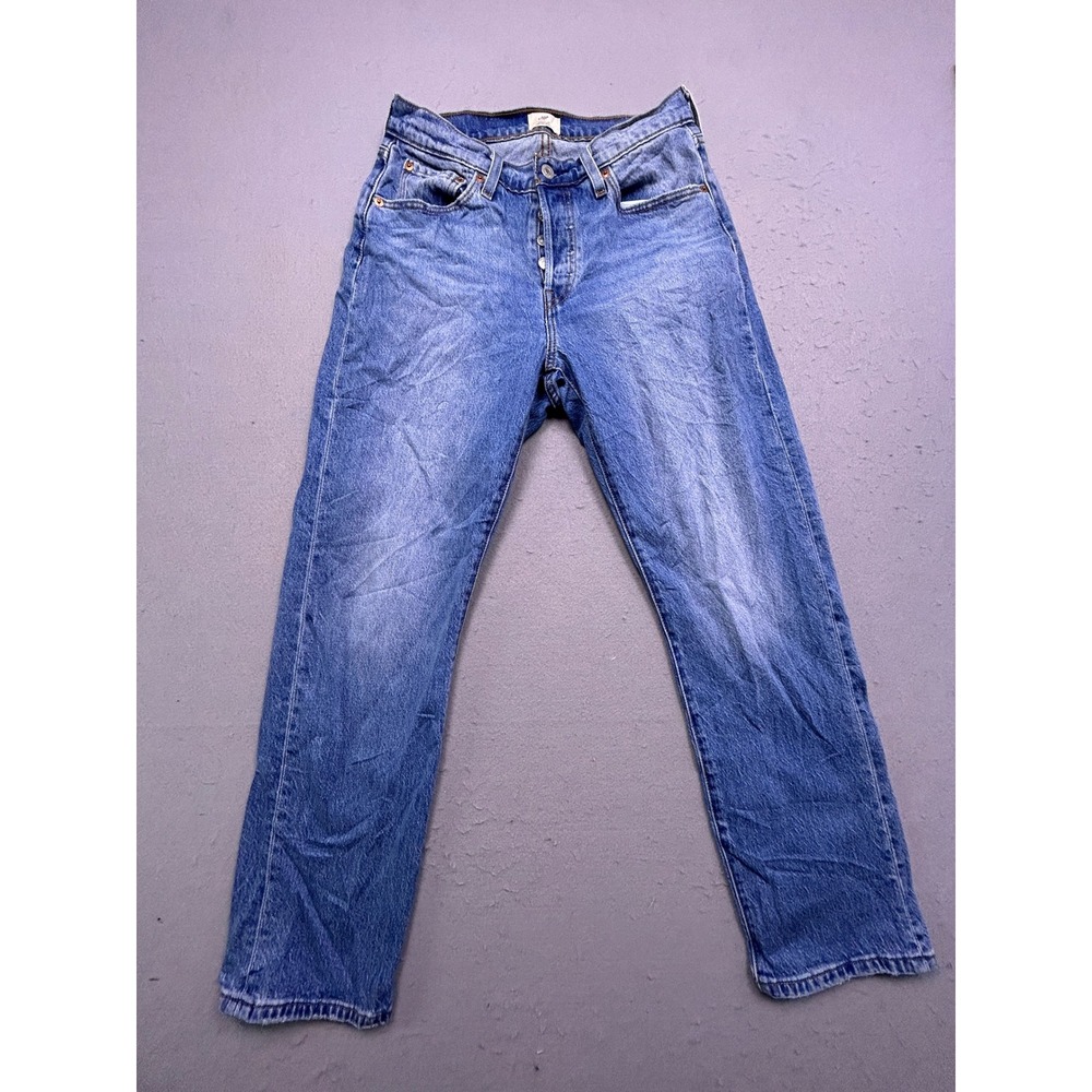 Levi's 501 Curve Jeans Cotton Blue W28 L30 Womens